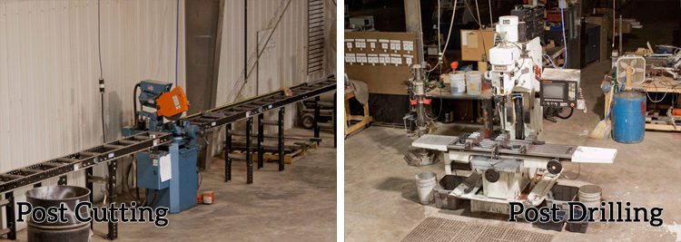 Post Cutting & Drilling Station