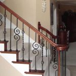 Volute Handrail With Decorative Balusters