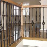 Turned Newels and Iron Balusters