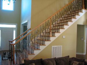 Turned Newels with Volute