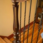 Iron Balusters & Ornate Turned Newels