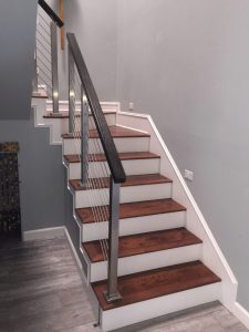 Cable Railing Project & Winder Treads