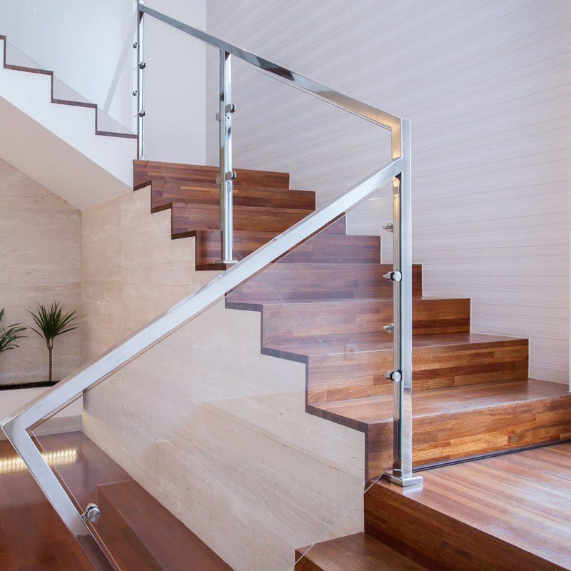 Simple wooden staircase