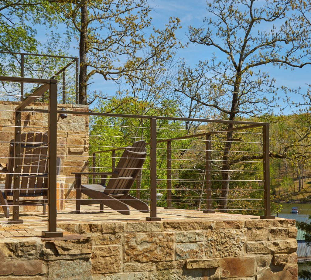Flat Top Posts with Bronze Powder Coat Flat Top Posts with Bronze Powder Coat