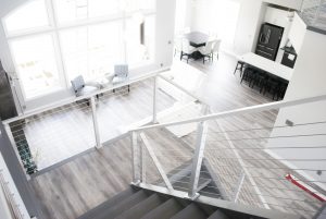 Apollo White Posts in Modern Home