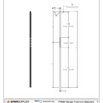 2550 Single Twist Iron Baluster - Image 3