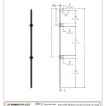 2557  Modern Double Knuckle Iron Baluster - Image 3