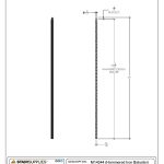 2575 Hammered Iron Baluster - Image 3