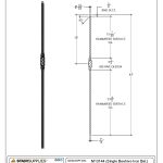 2766 Single Beehive Iron Baluster - Image 3