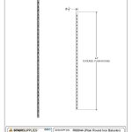 2775 Plain Round Iron Baluster - Image 3