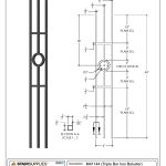 2933 Triple Bar Iron Baluster - Image 3
