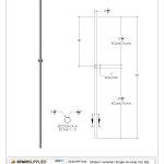 2973 Modern Venetian Single Knuckle Iron Baluster - Image 3