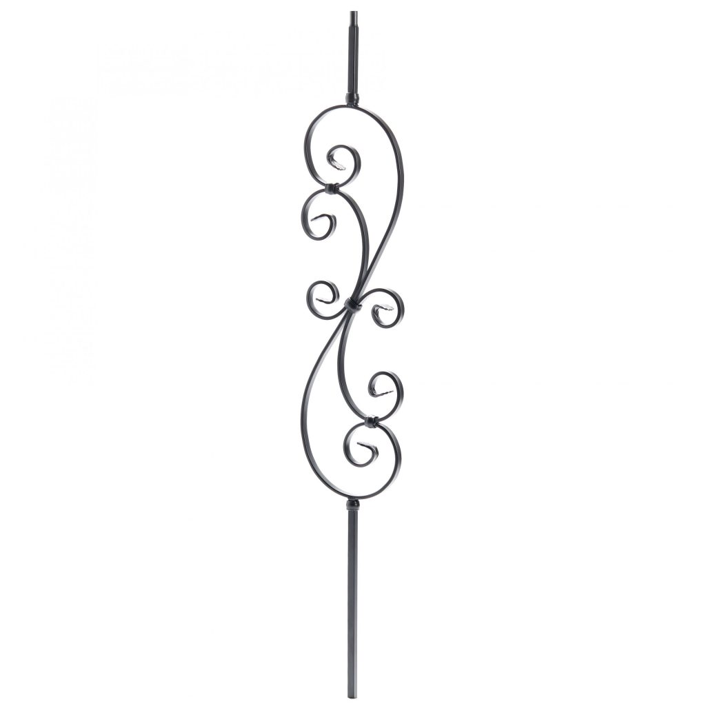 2580 Large Scroll Iron Baluster