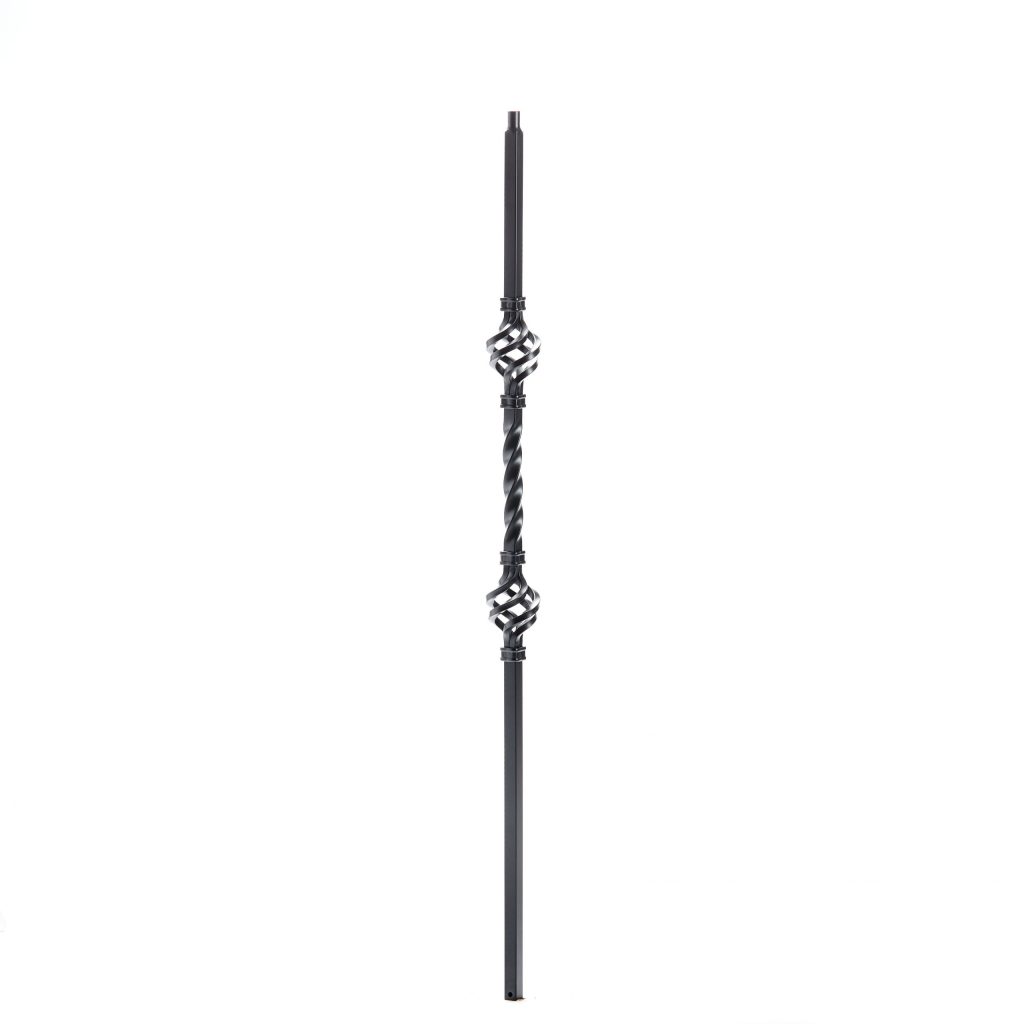 2853 Mega Double Basket Iron Baluster