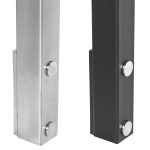 Bump Out Slim Side Mount (Fascia) Universal Top Square 2" Rod Railing Posts - Image 2