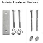 Bump Out Slim Side Mount (Fascia) Universal Top Square 2" Rod Railing Posts - Image 3