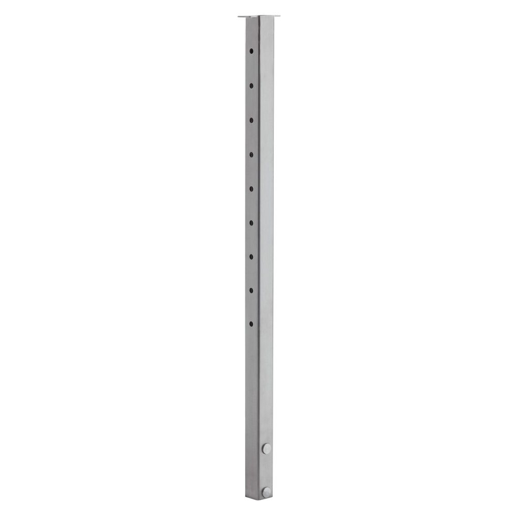 Slim Side Mount Flat Top Square 2" Cable Railing Post